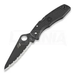 Spyderco Pacific Salt Folding Knife, Spyderedge, Black C91SBBK
