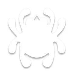 Spyderco Decal, White STK1