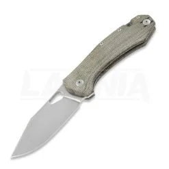 GiantMouse ACE Grand Green Canvas Micarta Folding Knife